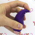Conchiglia stimola clitoride in silicone viola ricaricabile USB 10,3 x 5,6 cm. - 0