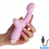 Vibratore Punto G e Clitoride Ricaricabile USB in Puro Silicone 19 x 2,5 cm. - 0