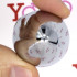 Cuneo Anale in Alluminio con Gemma a Forma di Cuore Tipo Diamante Bianco 8,2 x 3,4 cm. - 3