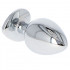 Cuneo Anale in Metallo con Gemma Rossa a Forma di Cuore 8 x 4,4 cm - 5