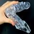 Guaina Fallica Solid Tip Trasparente + 7,5 cm. - 3