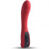 Vibratore in Puro Silicone Rosso Ricaricabile  USB 18 x 4 cm. - 1