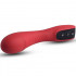 Vibratore in Puro Silicone Rosso Ricaricabile  USB 18 x 4 cm. - 5