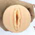 Masturbatore doppio a forma di vagina e ano in TPR nero e puro silicone - 1