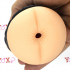 Masturbatore doppio a forma di vagina e ano in TPR nero e puro silicone - 0