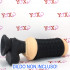 Masturbatore doppio a forma di vagina e ano in TPR nero e puro silicone - 6