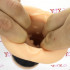 Masturbatore doppio a forma di vagina e ano in TPR nero e puro silicone - 2