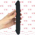 Fallo Doppio Realistico in Silicone Nero 23 x 3 cm. - 1
