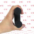 Fallo Doppio Realistico in Silicone Nero 23 x 3 cm. - 4