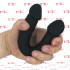 Fallo Doppio Realistico in Silicone Nero 23 x 3 cm. - 2