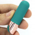 Bullet impermeabile stimola clitoride in silicone turchese ricaricabile con USB 6,5 x 1,9 cm. - 2