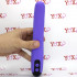 Vibratore in silicone color glicine a forma di V ricaricabile USB 20,9 x 3,5 cm. - 4