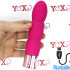 Vibratore in silicone rosa ricaricabile con USB 15,6 x 3,5 cm. - 0