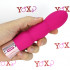 Vibratore in silicone rosa ricaricabile con USB 15,6 x 3,5 cm. - 2