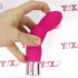 Vibratore in silicone rosa ricaricabile con USB 15,6 x 3,5 cm. - 1