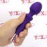Massaggiatore vibratore in silicone viola ricaricabile USB 16,7 x 3,9 cm. - 2