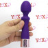 Massaggiatore vibratore in silicone viola ricaricabile USB 16,7 x 3,9 cm. - 1
