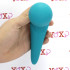 Massaggiatore impermeabile in silicone turchese ricaricabile USB 15,2 x 4,9 cm. - 4