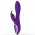 Vibratore rabbit impermeabile in silicone viola orchidea 20,2 x 4 cm. - 0