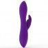 Vibratore rabbit impermeabile in silicone viola orchidea 20,2 x 4 cm. - 2