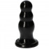 Fallo anale Made in Italy progressivo nero 15 x 6 cm. - 2