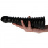 Fallo Made in Italy a piramide nero 26 x 8 cm. - 2