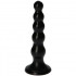 Fallo anale Made in Italy progressivo nero 14 x 3,5 cm. - 0