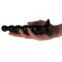 Fallo anale Made in Italy progressivo nero 14 x 3,5 cm. - 2