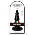 Cuneo anale Made in Italy progressivo nero con ventosa 12,5 x 3,2 cm. - 4