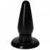 Cuneo Anale Made in Italy Nero con Ventosa 12 x 5 cm. - 1