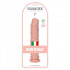 Fallo realistico Made in Italy color carne con ventosa 18 x 4 cm. - 5