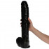 Fallo realistico gigante Made in Italy color nero con ventosa 40 x 6,6 cm. - 1