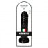 Fallo gigante Made in Italy color nero con ventosa 25,5 x 6,5 cm. - 5
