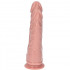 Fallo doppio Made in Italy color carne con ventosa 18,5 x 4 cm. (+2,5 cm.) - 2