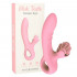 Pink Taste - Vibratore Rabbit in Silicone con Rotella Lecca Clitoride 20 x 3,5 cm. Rosa Ricaricabile USB - 5
