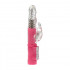 Vibratore Rabbit Rotante 22 x 3,2 cm. Rosa e Trasparente - 1