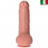 Ulisse - Fallo Ultra Realistico Made in Italy con Testicoli e Ventosa 22,5 x 5,1 cm. Color Carne  - 3