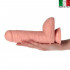 Ulisse - Fallo Ultra Realistico Made in Italy con Testicoli e Ventosa 22,5 x 5,1 cm. Color Carne  - 1
