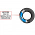 Anello rigido Rev Cockring vibrante in silicone nero ricaricabile USB 4,8 cm. - 4