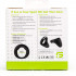 Anello rigido Apex vibrante in silicone nero ricaricabile USB 4,8 cm. - 9