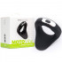 Anello rigido Apex vibrante in silicone nero ricaricabile USB 4,8 cm. - 7