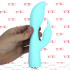 Pave Victoria - Vibratore Rabbit in Silicone 19 x 3,7 cm. Azzurro Acqua Ricaricabile con USB - 4