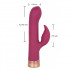 Lussuoso Vibratore Rotante in Silicone Ricaricabile USB 21,5 x 3,75 cm. - 3