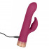Vibratore rabbit Affair rotante in silicone rosa scuro ricaricabile USB 21,5 x 3,75 cm. - 4