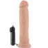 Vibratore realistico Dr. Throb color carne con ventosa 24,1 x 5 cm. - 1
