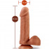 Vibratore realistico mulatto con ventosa e telecomando wireless 20,3 x 4,4 cm. - 2
