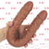 DR SKIN Fallo Doppio Realistico Morbido e Flessibile Mulatto 46 x 4 cm. - 2