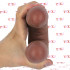DR SKIN Fallo Doppio Realistico Morbido e Flessibile Mulatto 46 x 4 cm. - 3