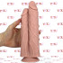 Fallo doppio realistico color carne 25 x 8,2 cm. - 2
