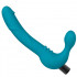 Feeldoe Strapless strap-on vibrante senza lacci in silicone 22,8 x 4,4 cm. - 2